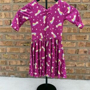 Dot Dot Smile Purple Rainbow Dress